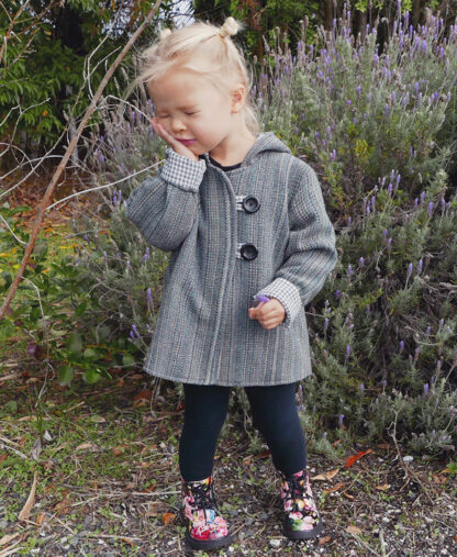 Awhi Coat sewing pattern by Below the Kowhai