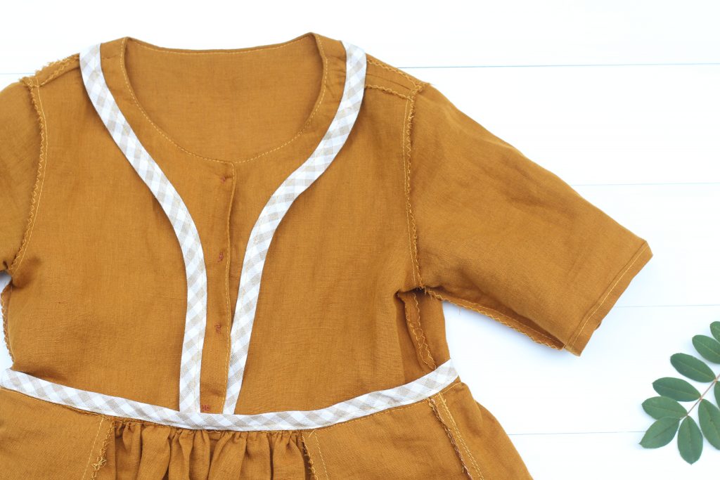 Inside of Kauri Dress with Binding