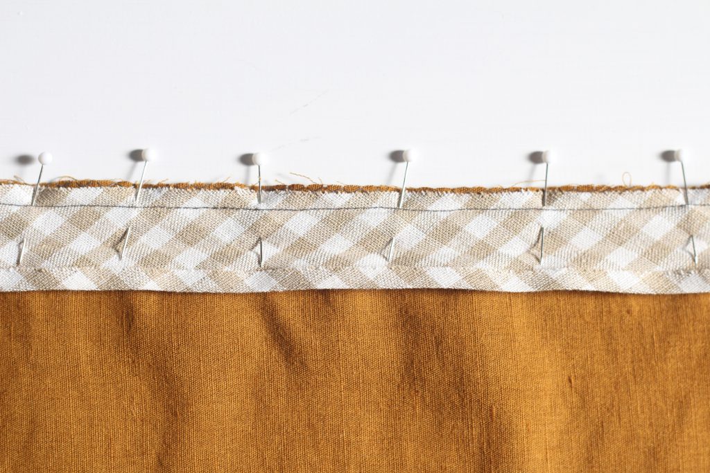 Sewing Along Binding Edge

