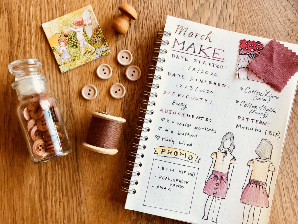 Autumn Inspiration sewing journal
