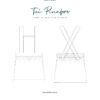 Tui Pinafore Line Drawing