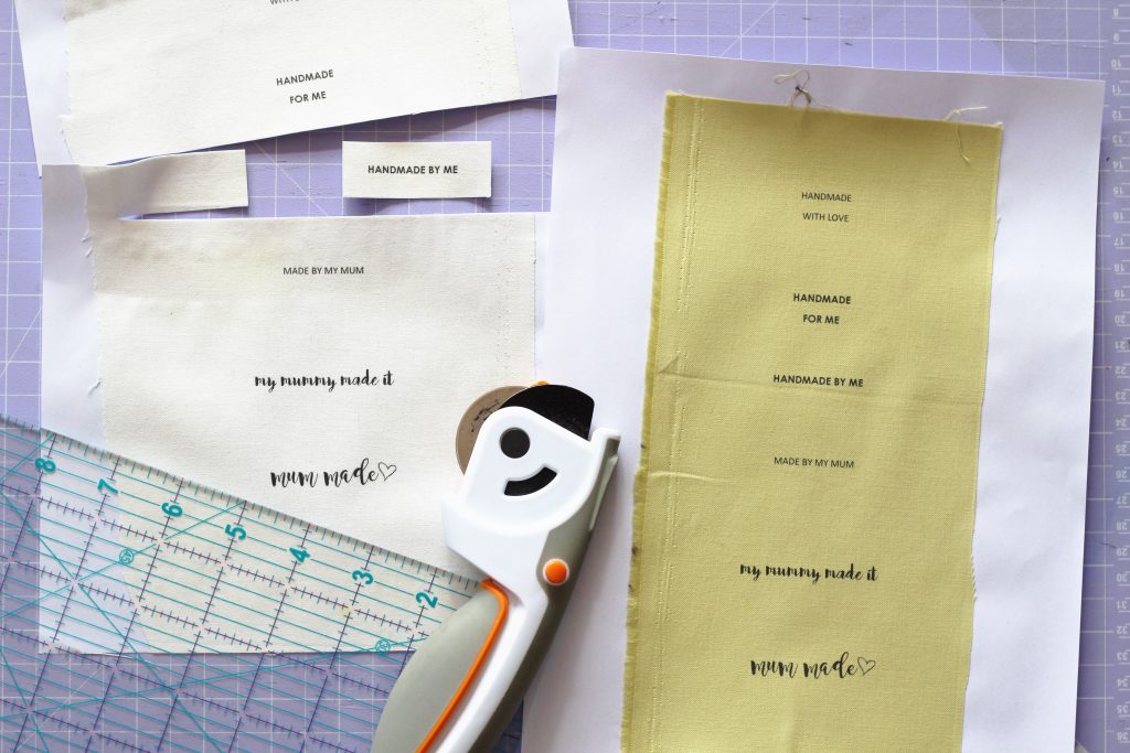 How to make your own sewing labels