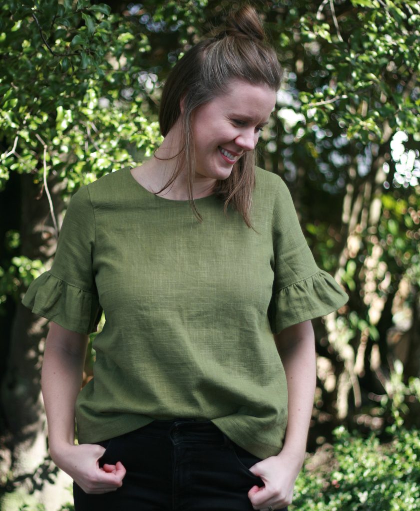 Rata Top sewing pattern by Below the Kowhai