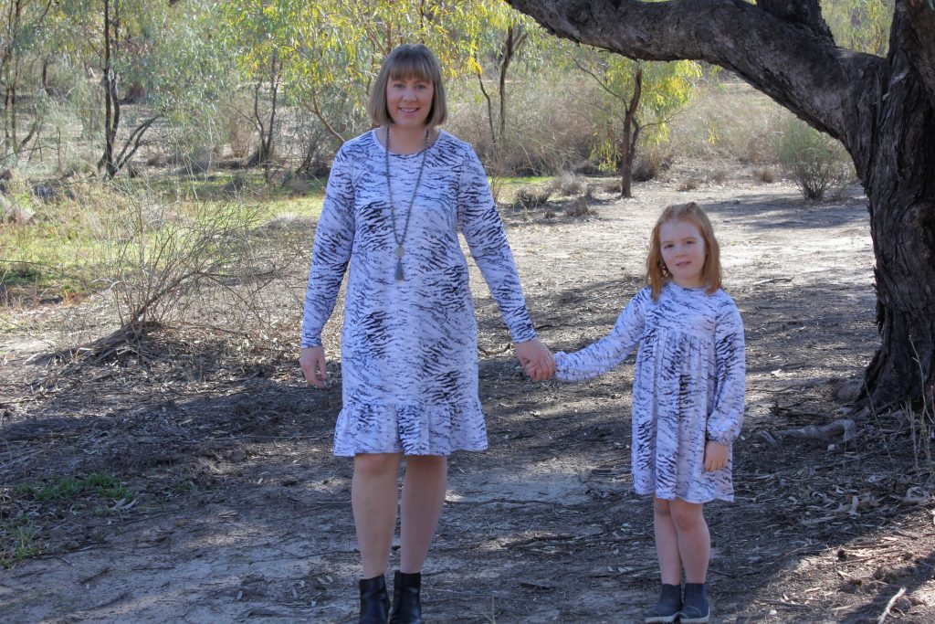 Pohutukawa Dress and BellBird Dress