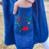 Winter Embroidery Pocket Pattern by Below the Kowhai