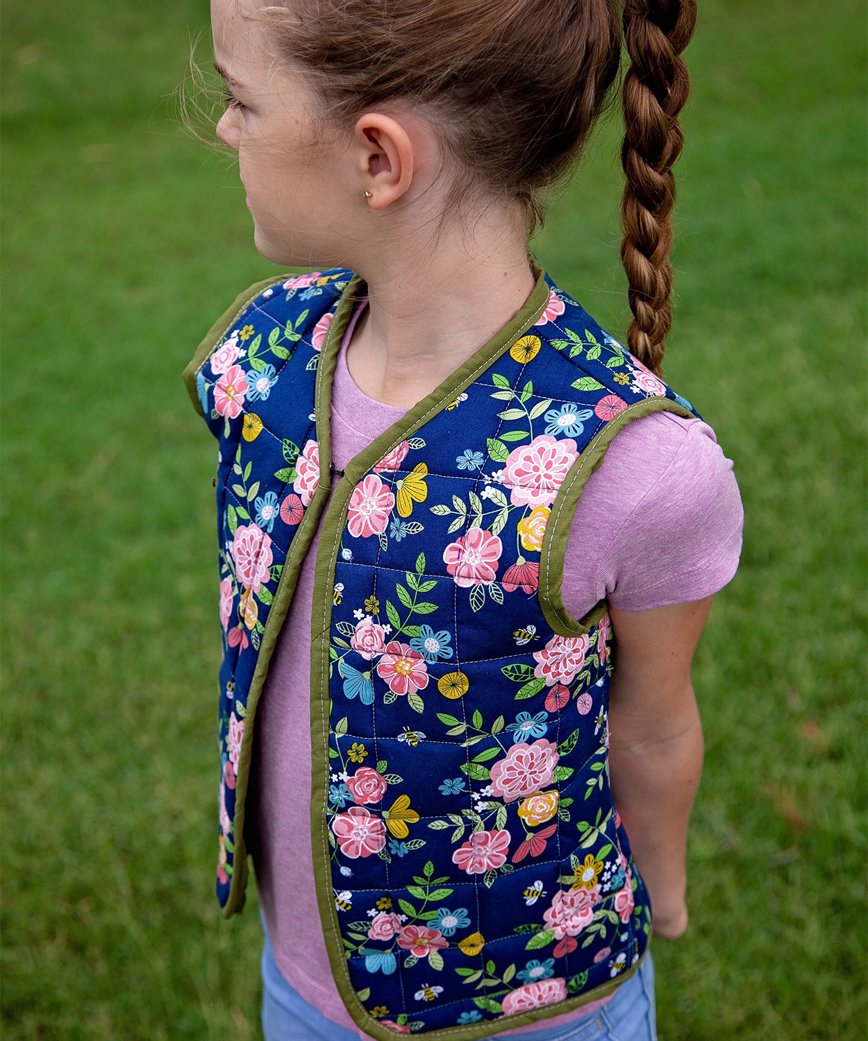 Honu Vest quilted sewing pattern by Below the Kowhai