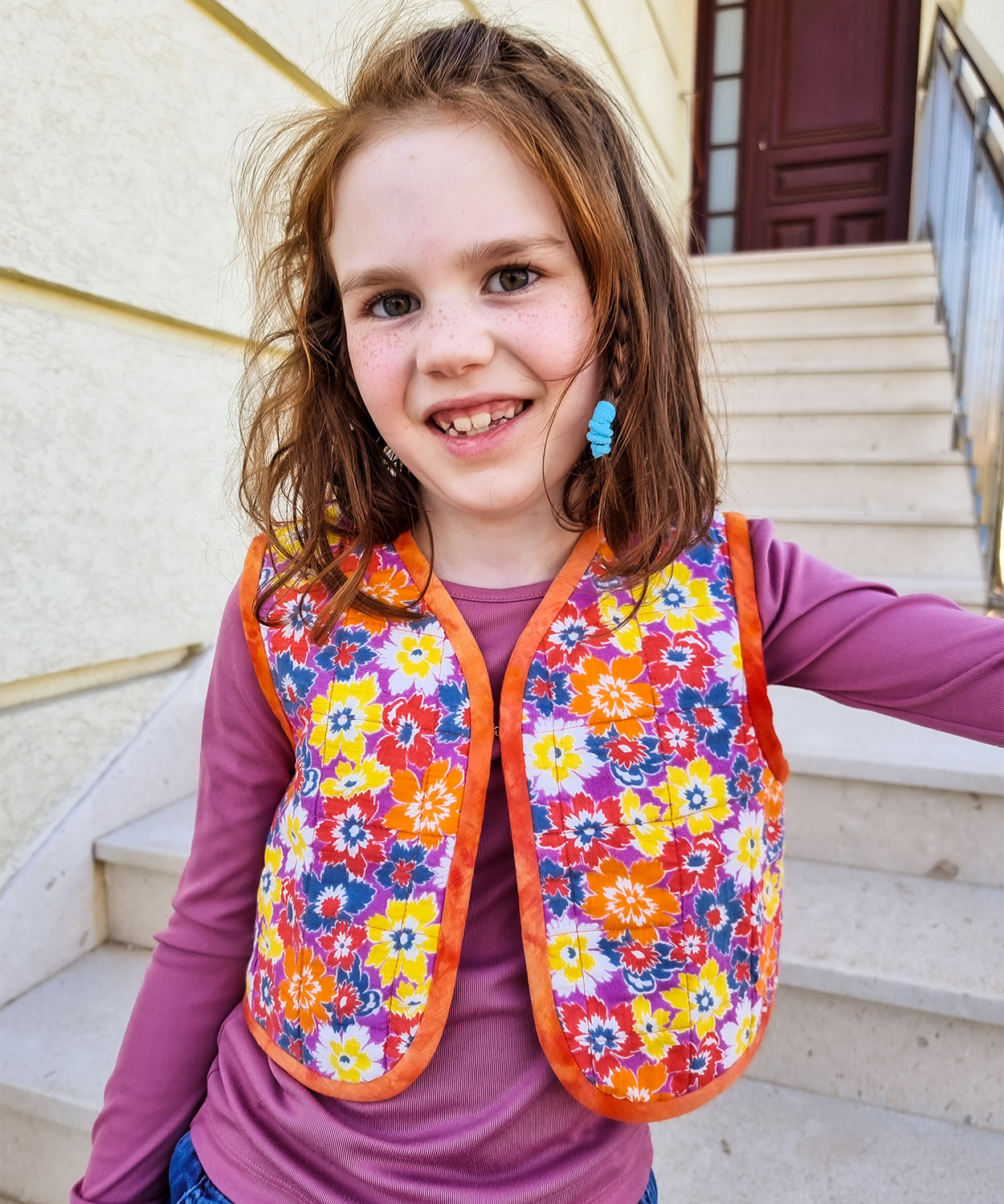 Honu Vest quilted sewing pattern by Below the Kowhai