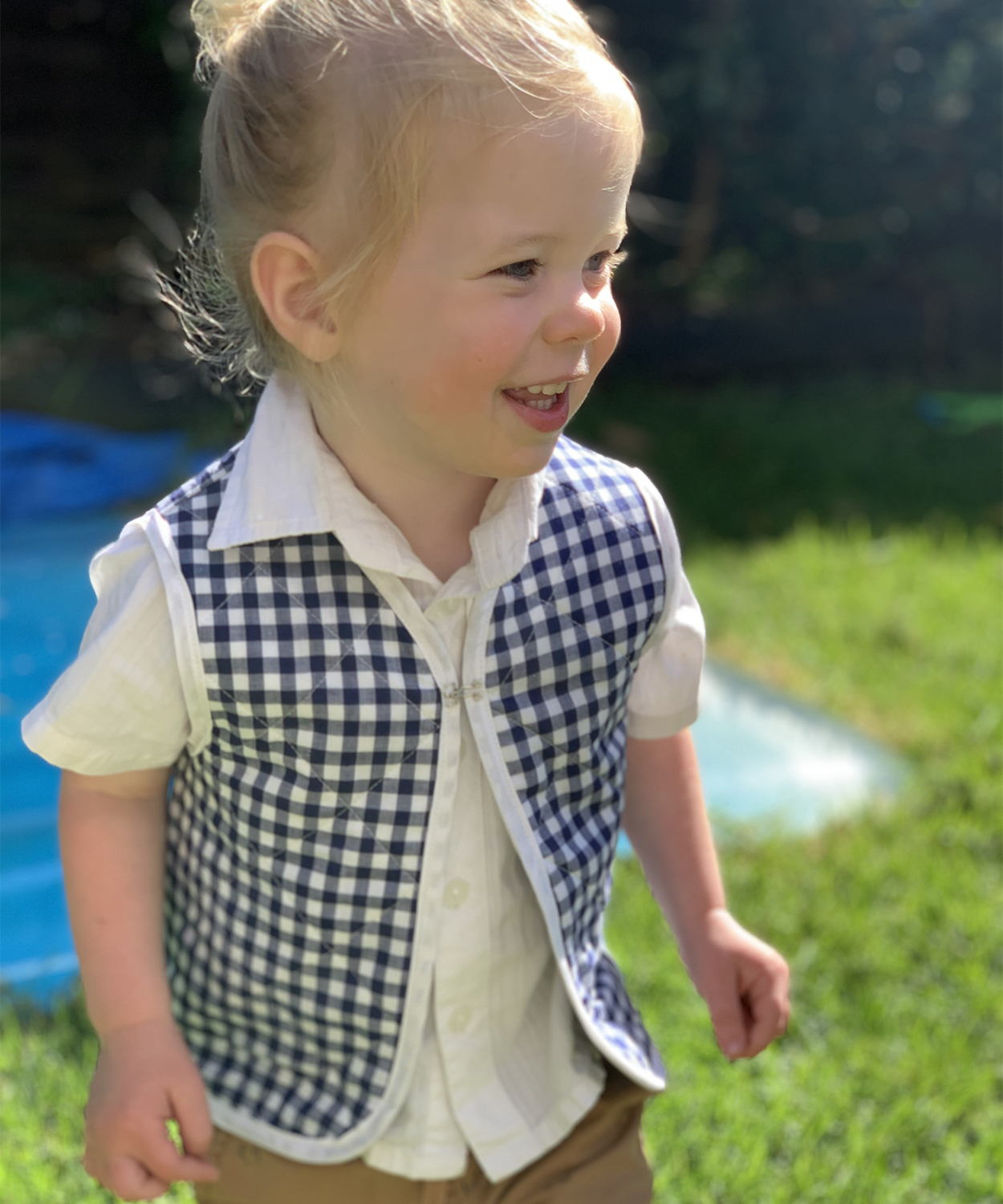 Honu Vest quilted sewing pattern by Below the Kowhai