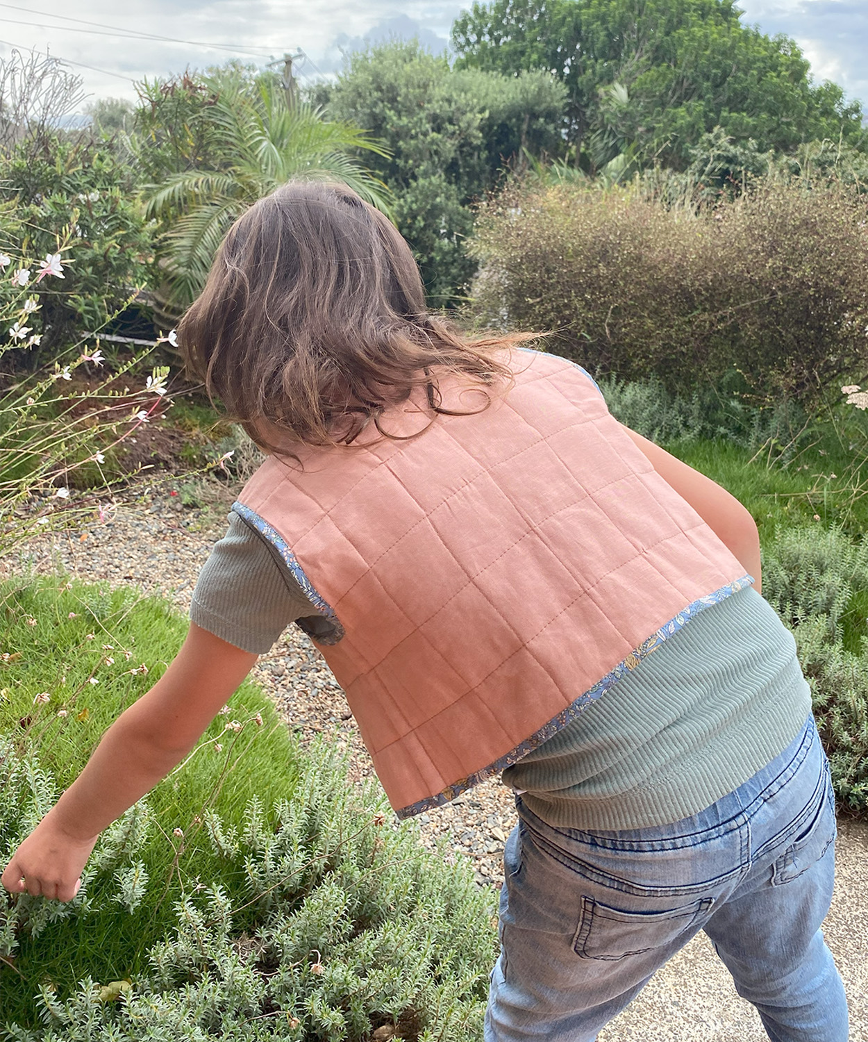 Honu Vest quilted sewing pattern by Below the Kowhai