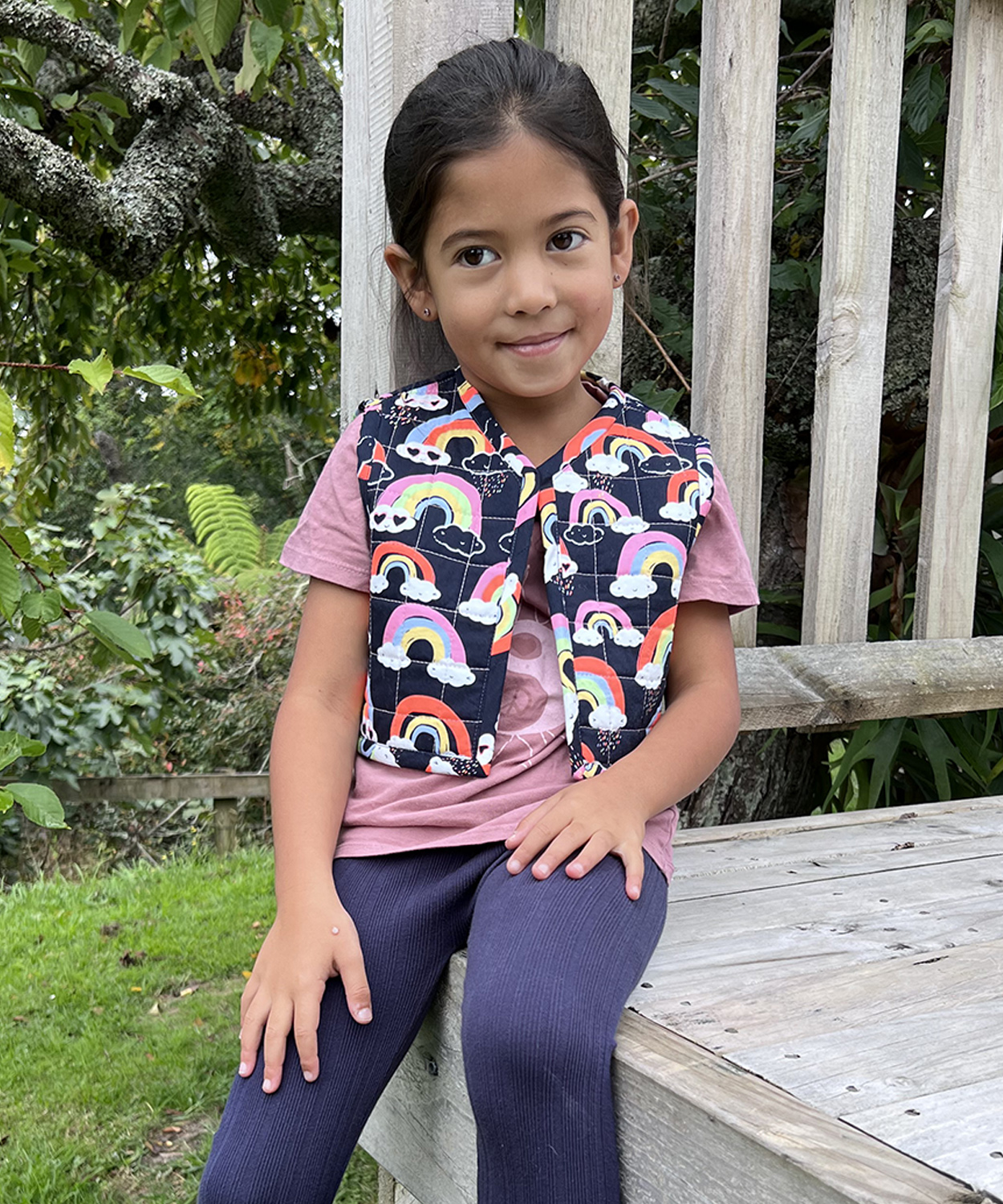 Honu Vest quilted sewing pattern by Below the Kowhai